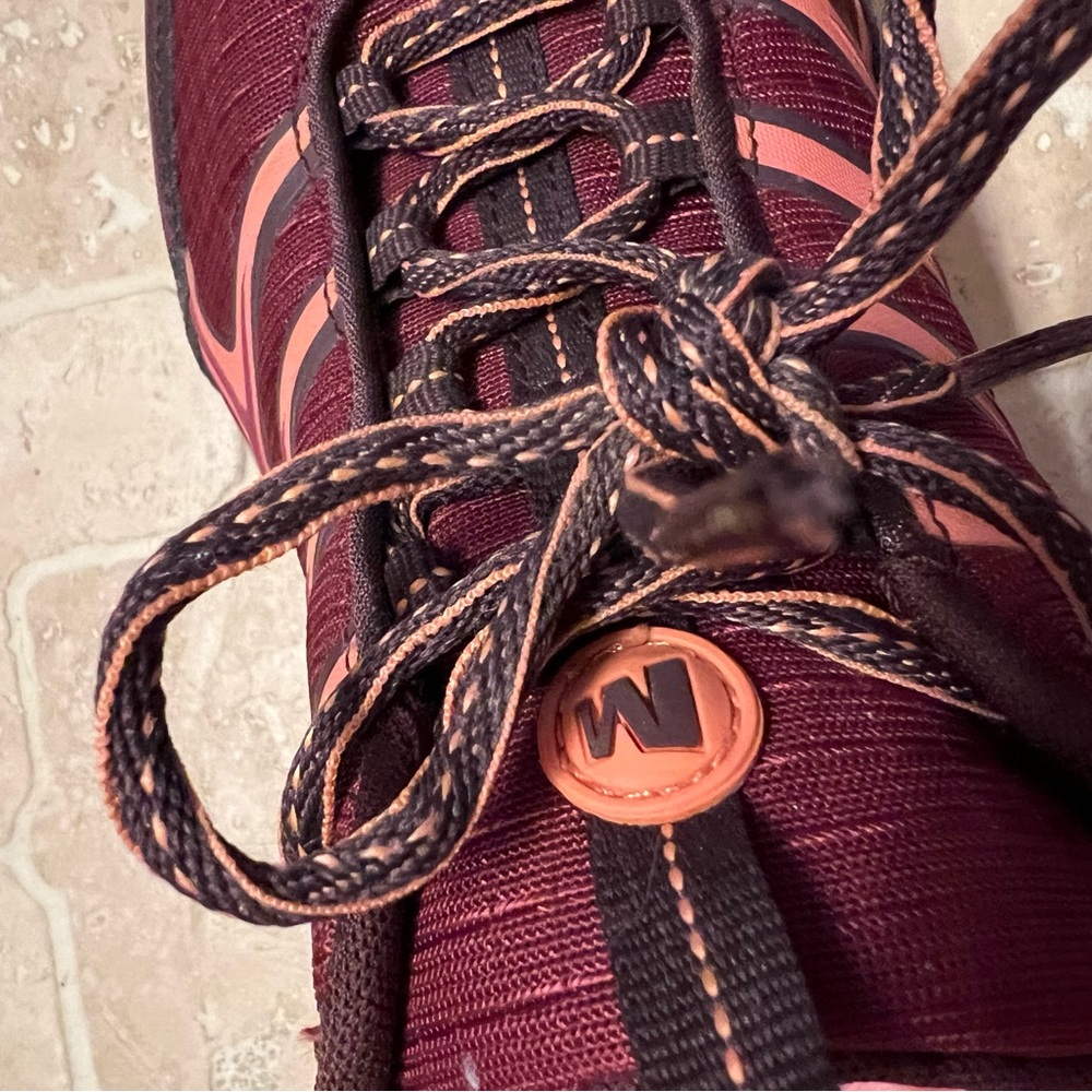 Merrell Women’s Beet Red/Fusion Coral Performance Sneakers. Size 9. Air Cushion. - Picture 5 of 7
